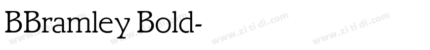 BBramley Bold字体转换